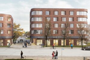 Modernes Backsteingebäude